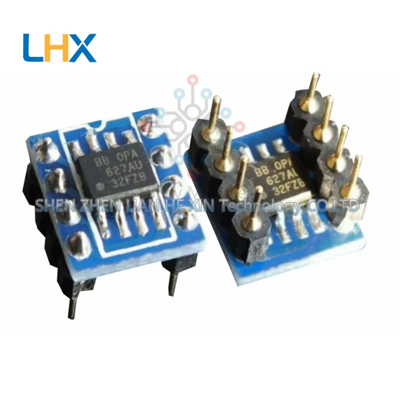 2pcs OPA627AU audio single operational amplifier converted to dual operational amplifier with direct insertion