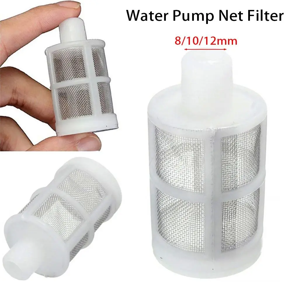 1/5Pcs Irrigation Aquarium Supplies Water Microfilter Filtration Supplies Diaphragm Pump Water Pump Net Filter 8mm 10mm 12mm