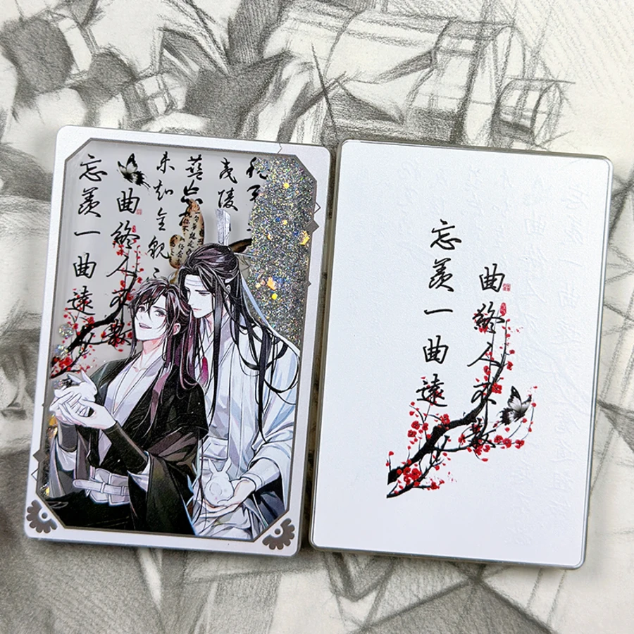 Anime Grandmaster of Demonic Cultivation WeiWuXian LanWangJi Cosplay quicksand standing sign Ornaments gift