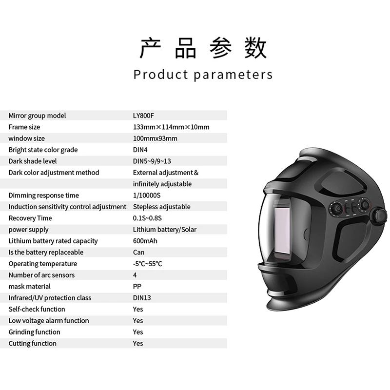 Solar Auto Darkening Electric True Color Wlding Mask/Helmet/Welder Cap/Welding Lens