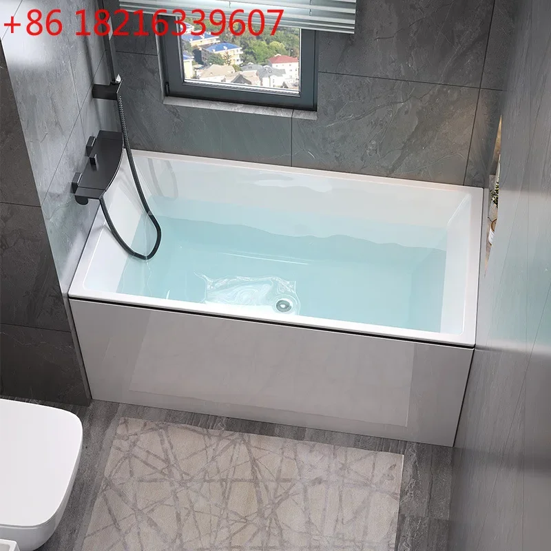 Deep bubble household adult acrylic bathtub small 1-1.3 meters
