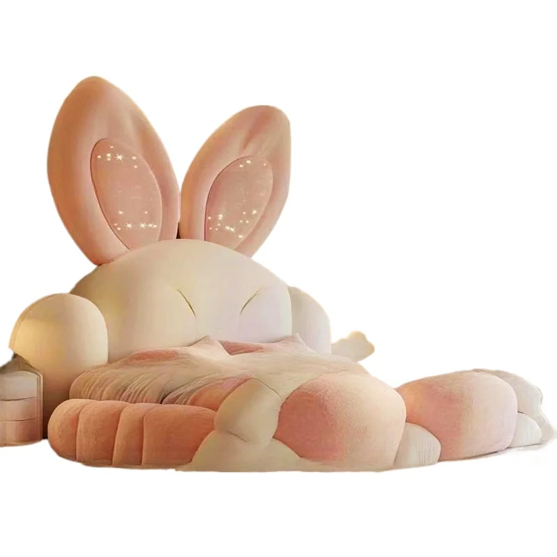 

Female Treasure Rabbit Children's Bed, Big Ears Ambience Princess Bed