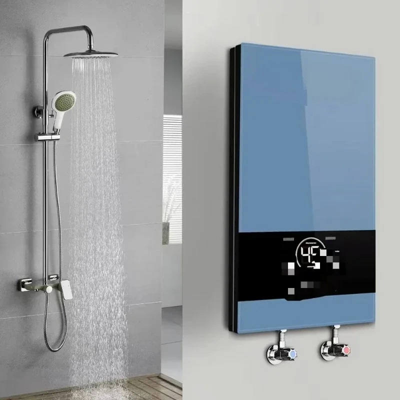 8500W Smart Instant Water Heater Electric Boiler Light Emitting Diode Temperature Display Home Hotel Shower Hot Water