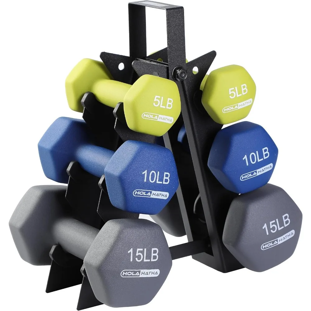 

2, 3, 5, 8, and 10 Pound Neoprene Dumbbell Free Hand Weight Set with Rack, Gain Tone and Definition, Pastel Freight free