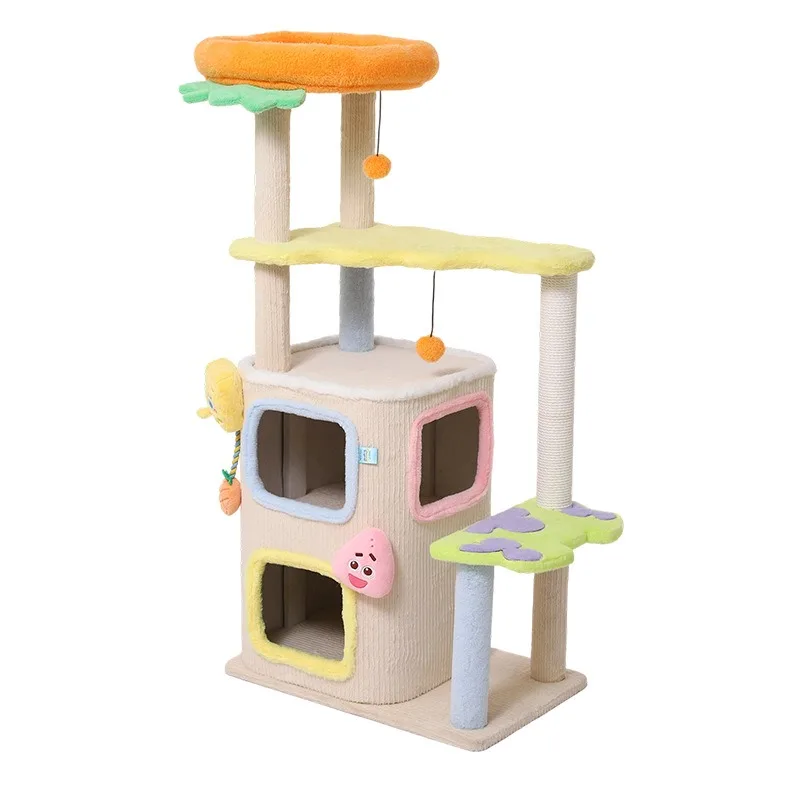 Cat climbing frame, large multi-layer cat climbing frame does not occupy an area to play and sleep in an integrated cat nest