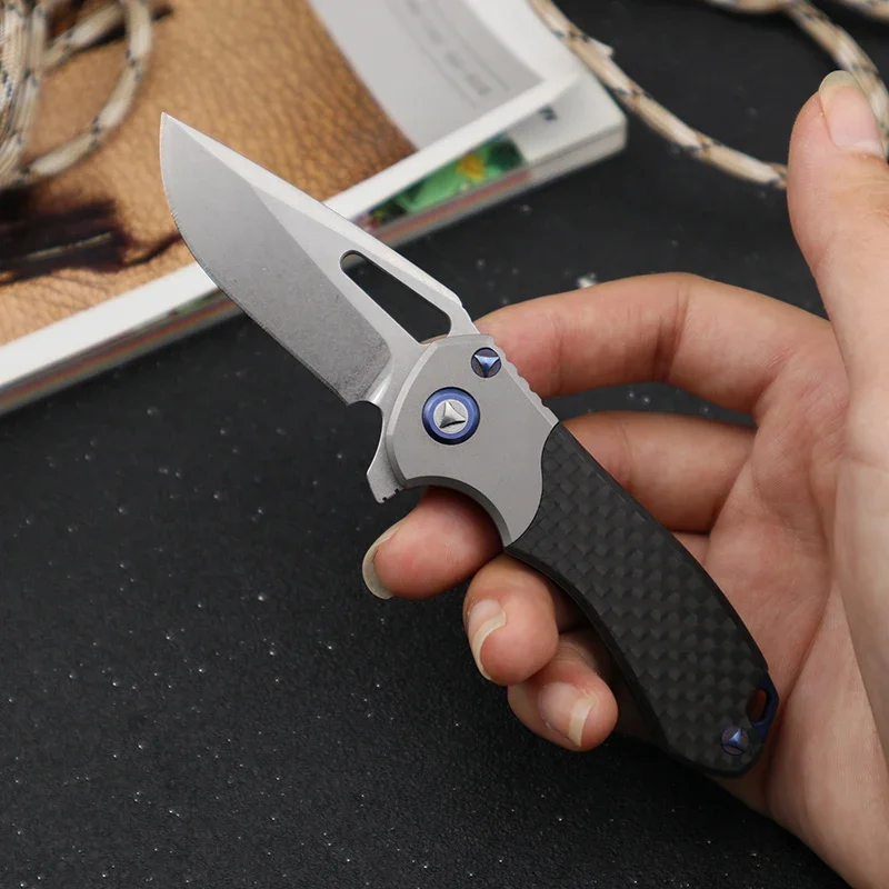 M390 Knives Folding Army Knives Survival Tactical Self Defense Outdoor Knife Ball Bearing Pocket Titanium Knifes Mini EDC Tools