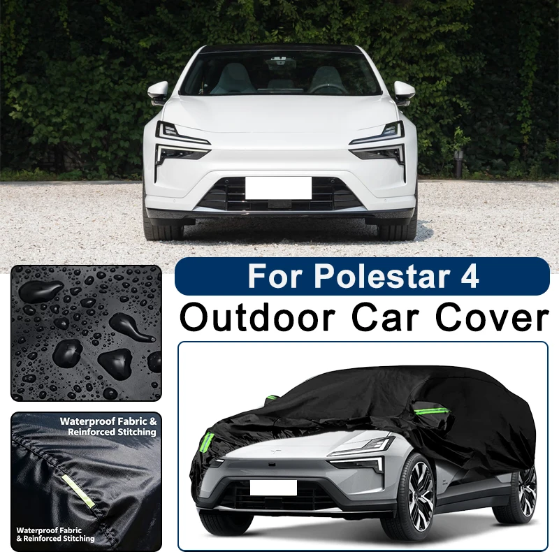 

Outdoor Car Cover Waterproof Dustproof UV Sun Protection, Full Car Protector Exterior Parts For Polestar 4 2023-2026