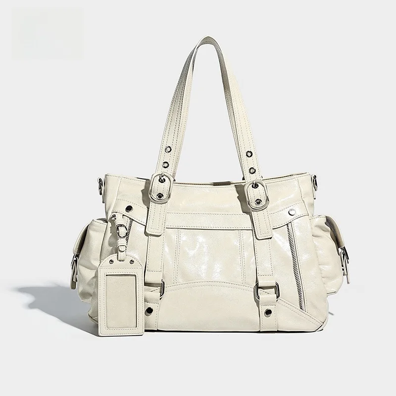 

GS Original Retro Hot Girl Large Capacity Single Shoulder Handbag Motorcycle Tote Bag 2026 New Women's Bag Summer Crossbody