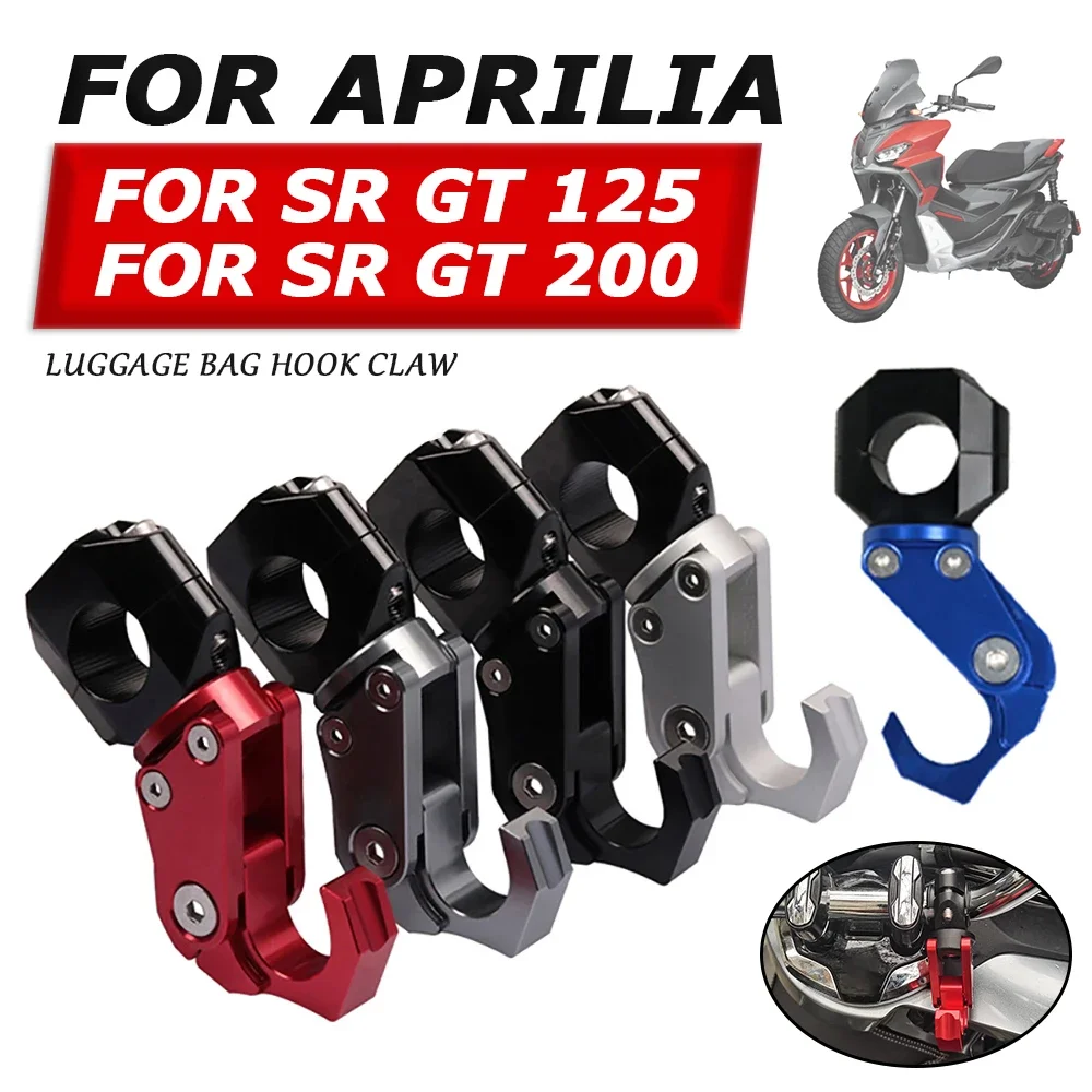 For Aprilia SRGT200 SR GT 200 SR GT 125 SR200 GT Motorcycle Accessories Luggage Bag Hook Claw Hanger Crotchet Grip Helmet Holder