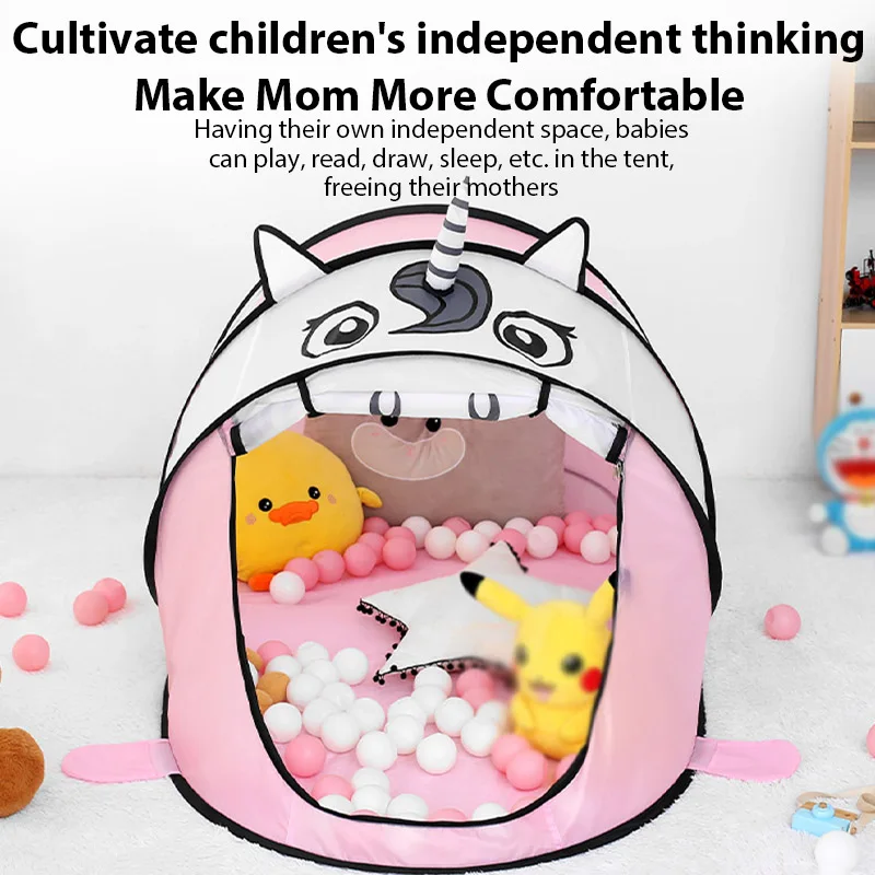 Tiendas de campaña para niños, tienda plegable con bonito oso sin montaje, casa de juegos, diversión interior/exterior, tienda emergente, juguetes para niños pequeños y niñas