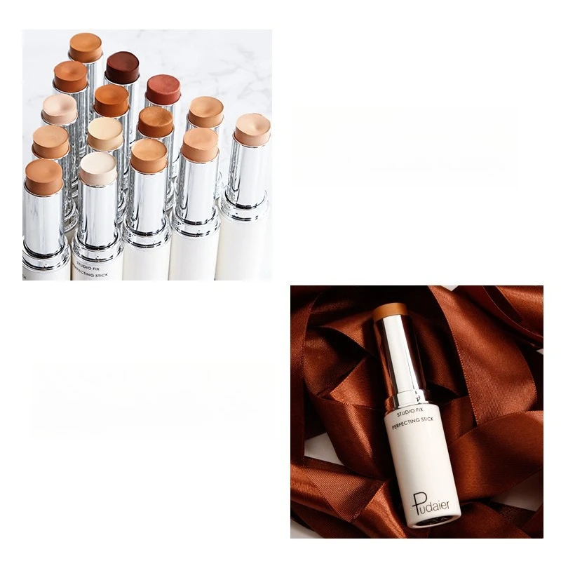 18 Color Grooming Stick Brightens Skin Tone Set Makeup Waterproof and High Gloss Stick Covers Dark Circles and Acne Scars