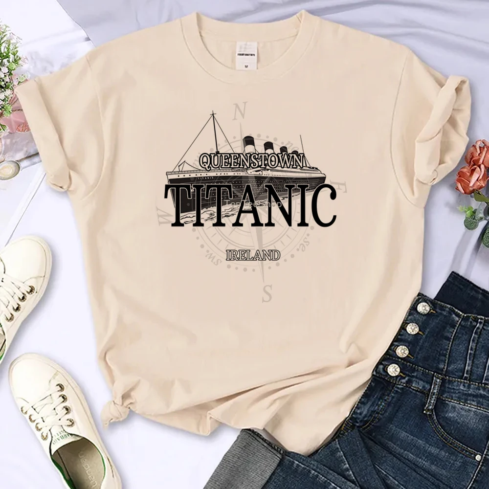 Titanic top women Y2K t shirt girl manga clothes