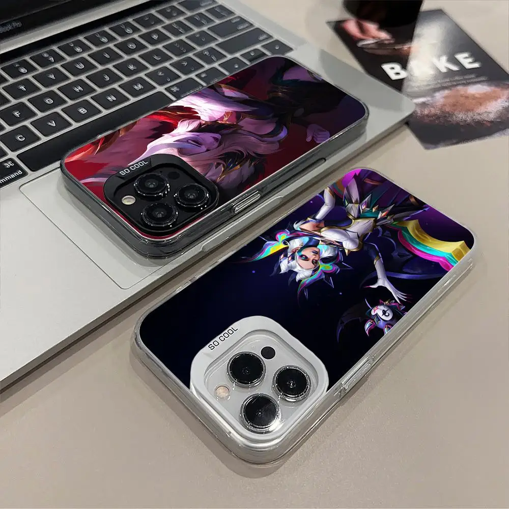 

Чехол для мобильного телефона LOL Morgana для iPhone 17, 16, 15, 14, 13, 12, 11 X XR XS 8 7 Pro Max Plus, полупрозрачный цветной защитный красивый