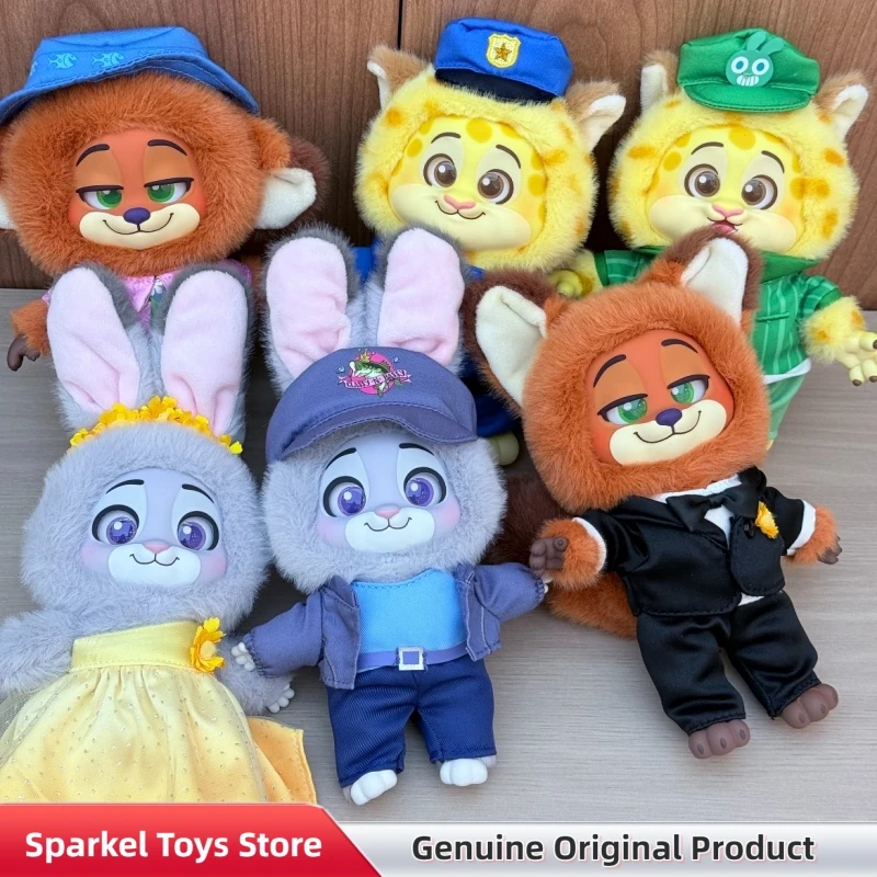 

Оригинальная коллекционная виниловая плюшевая фигурка-сюрприз Disney Zootopia 2: Новые приключения — Ник и Джуди, милый кулон-подвеска, кукла, коллекционная игрушка, подарок