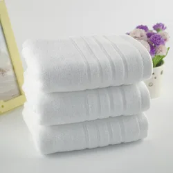 Adult Towels Made of Pure Cotton Highly Absorbent Soft and Thick Bathroom and Hotel Supplies White Hand Towels for Face Washing