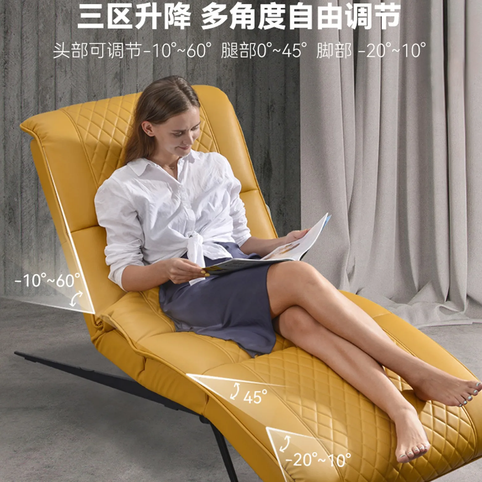 Minimalist recliner single sofa living room leisure lazy sofa chair