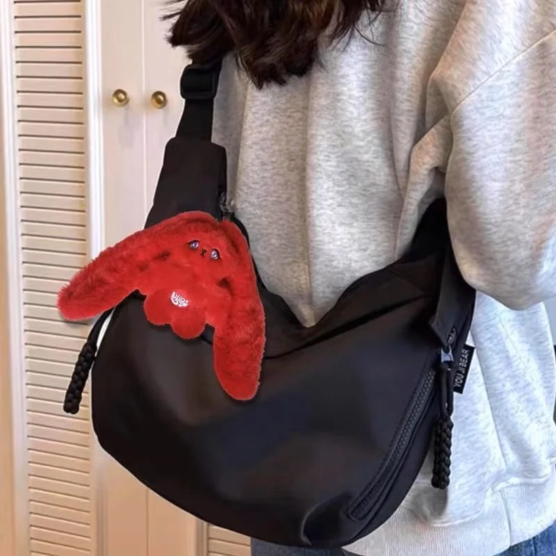 Kpop Yuqi Pop Sleutelhanger 15 cm Cartoon Rood Konijn Pluche Pop Tas Hanger Sleutelhanger Vulling Pp Katoen Zachte Korte Knuffel fans Gift