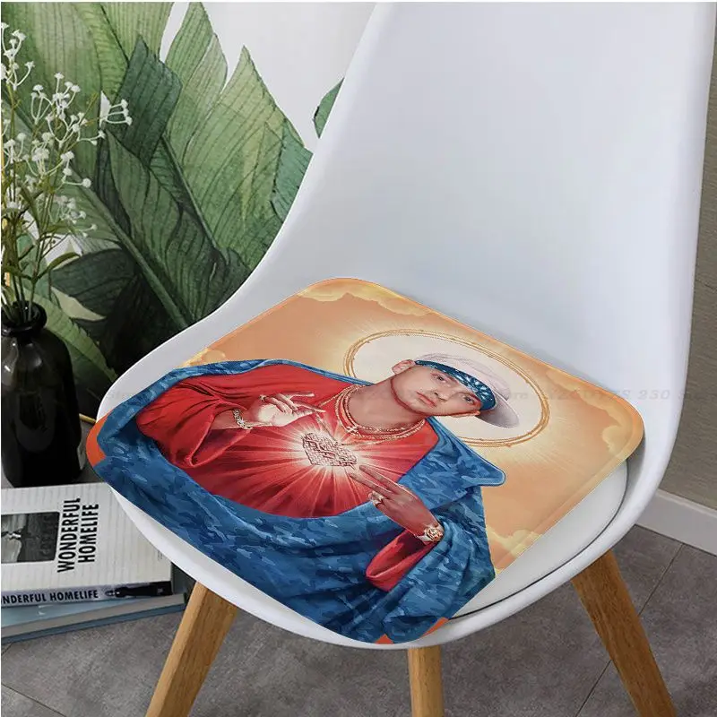 Eminem Posters 8 Mile Poster Hip Hop Rapper Singer Eminem European Meditation Cushion Stool Pad Anti-Slip Sofa Decor Tatami