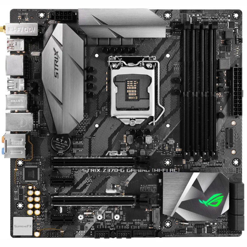 PARA ASUS ROG STRIX Z370-G GAMING (WI-FI AC) Placa-mãe Intel Z370 LGA1151 DDR4 mATX