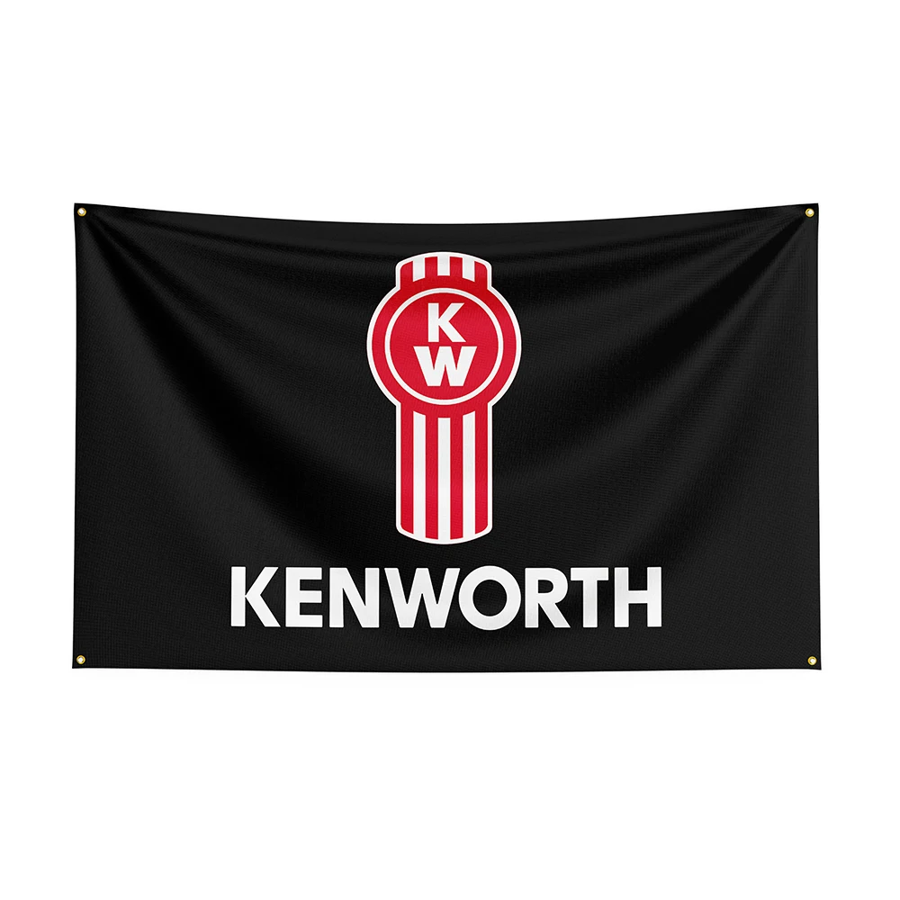 

3x5Ft Kenworths Flag Polyester Printed Racing Car Banner For Decor