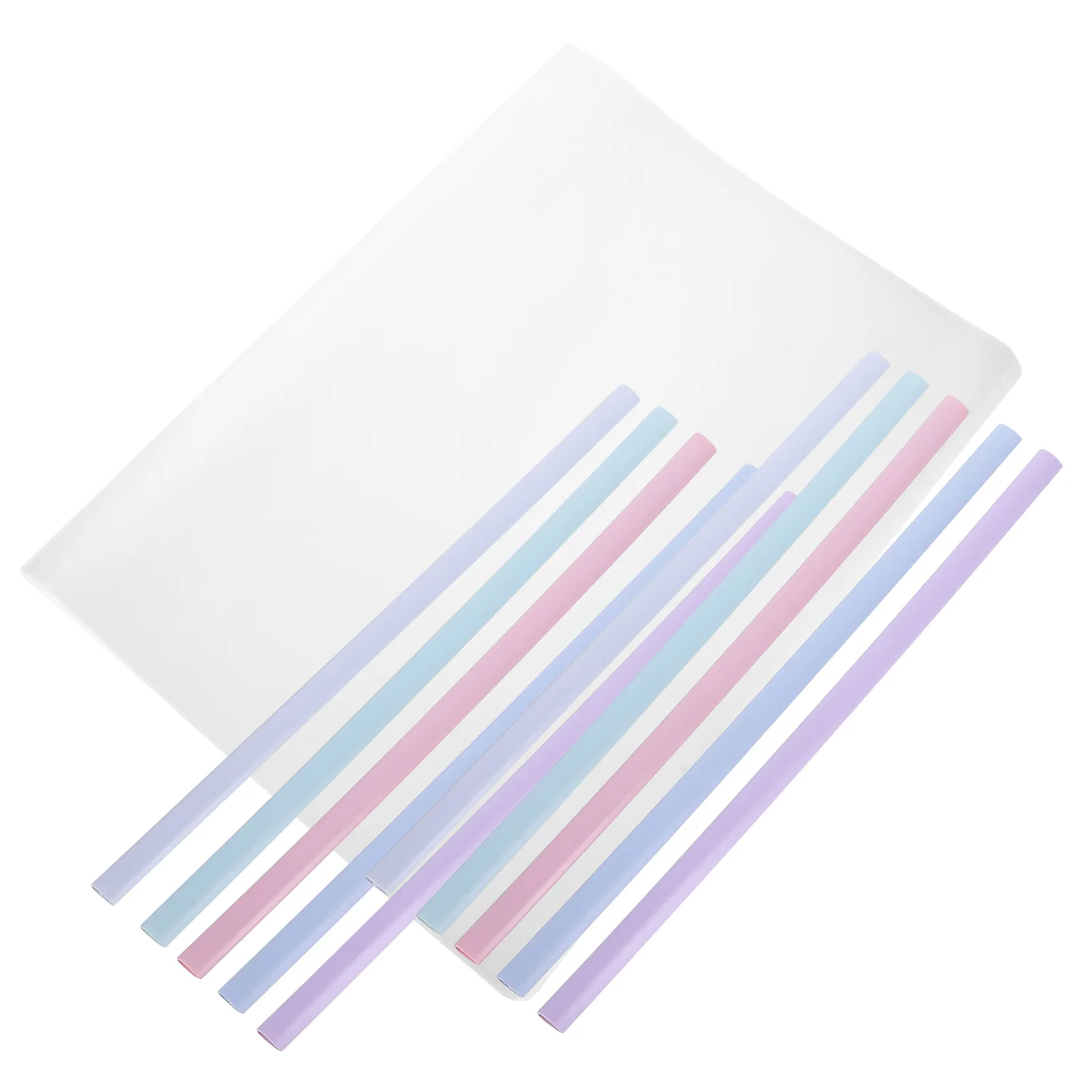 

10pcs Waterproof Document Folder File Sliding Clip Bookbinding Tool Strip Slide Binder Kit Office Supplies Plastic Paper Binder