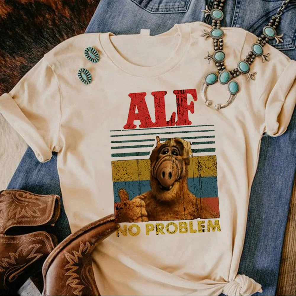 Alf tshirt women anime manga t shirt girl streetwear designer anime clothes