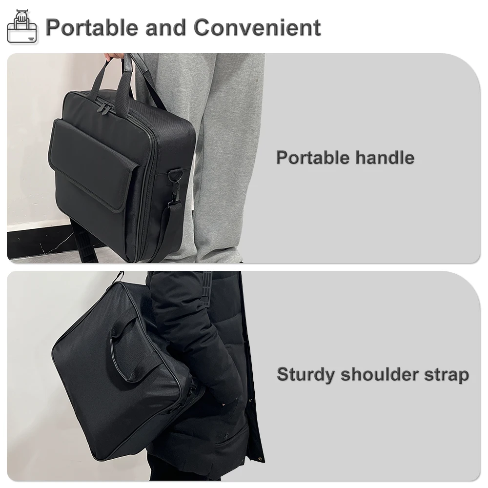 Tas Proyektor Everycom Tas Proyektor Pembawa Perjalanan Tas Tangan Bahu Pelindung Tas Selempang Penyimpanan Katun untuk D9W Ultra HQ10W