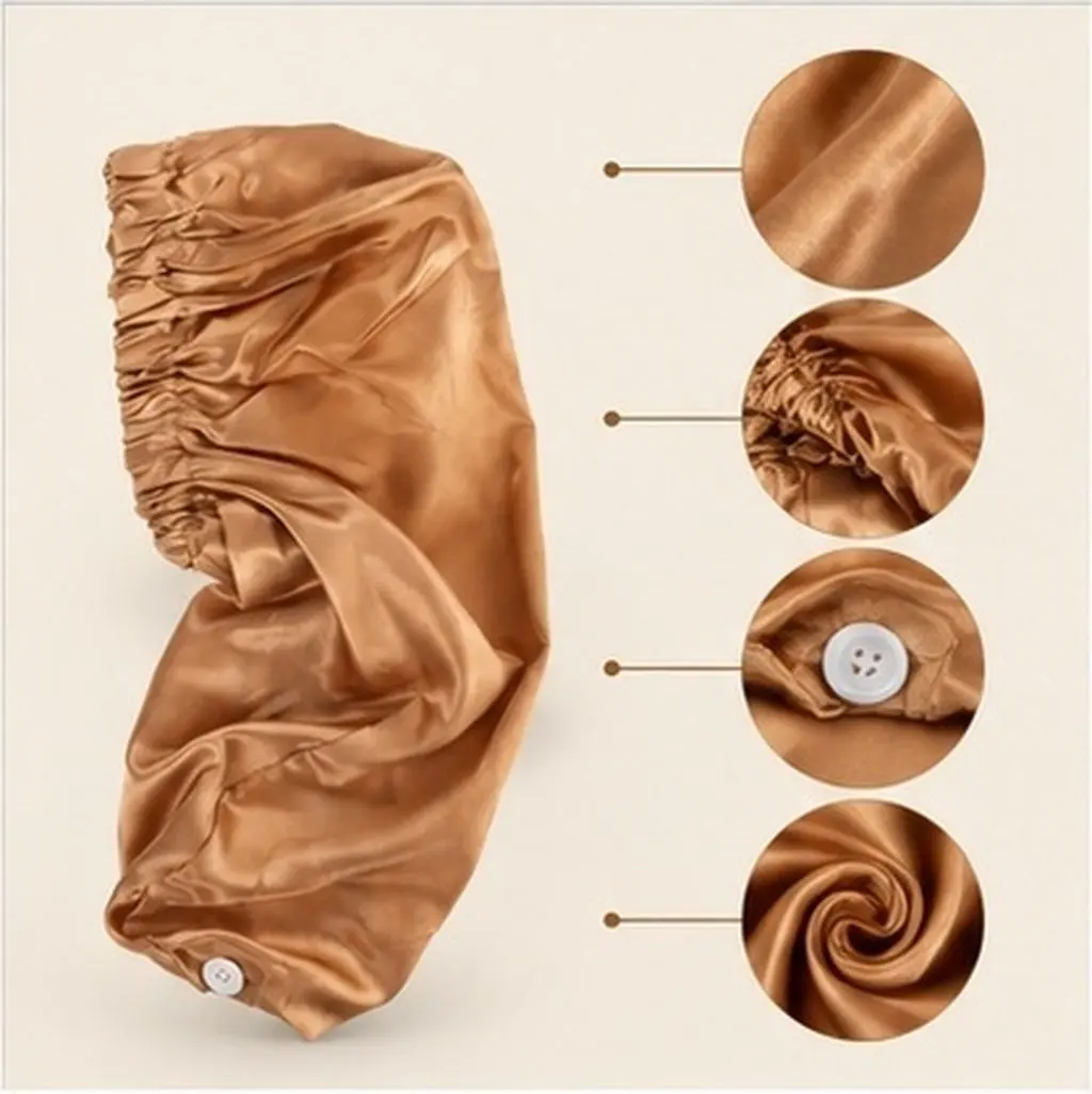 Elastic Satin Sleep Cap for Women – Stretchy Hair Protector for Braids, Dreadlocks, Curly Hair