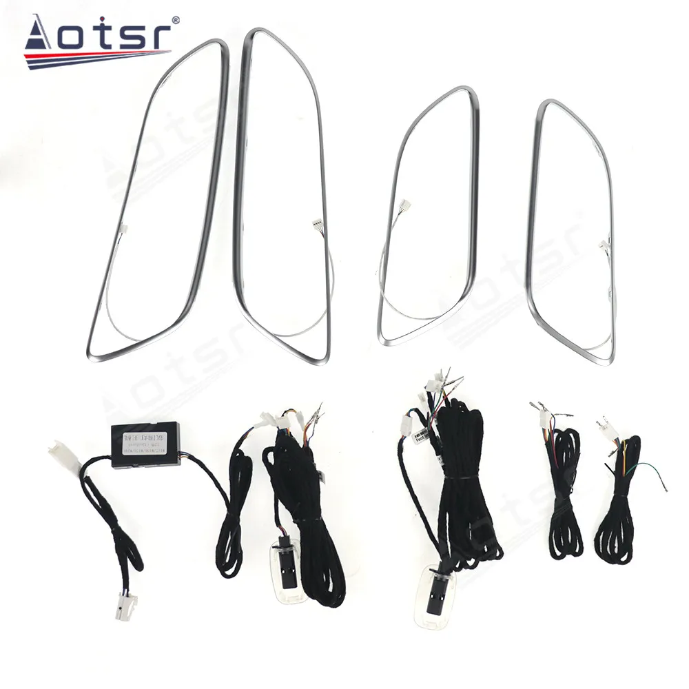 Car Ambient Lights APP Control 64 Colors Wireless LED Interior Kit with Music Sync Easy Installation For Benz GLA CLA A B