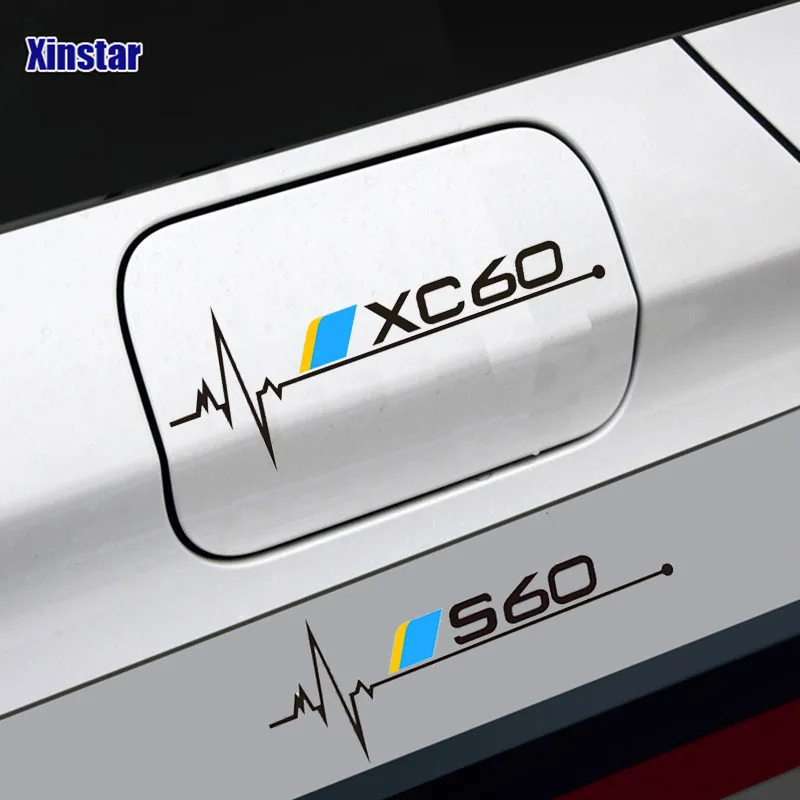 Car Oil Tank Vinyl Stickers Decals For Volvo S60 S70 S80 S40 XC90 V40 V50 V60 V70 S90 V90 XC60 XC40 XC70 AWD T6 C30 C70