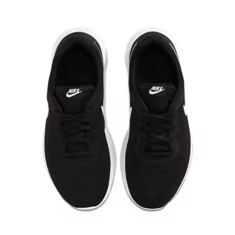 Nike Tanjun-Zapatillas de correr para hombre y mujer, deportivas bajas, antideslizantes y ligeras, color blanco y negro