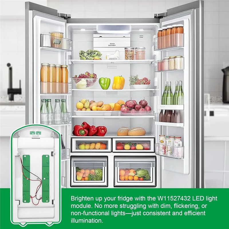 EYFL-W11527432 W11387579 Замена модуля светодиодной подсветки холодильника, предназначенная для холодильника Whirlpool Maytag Amana