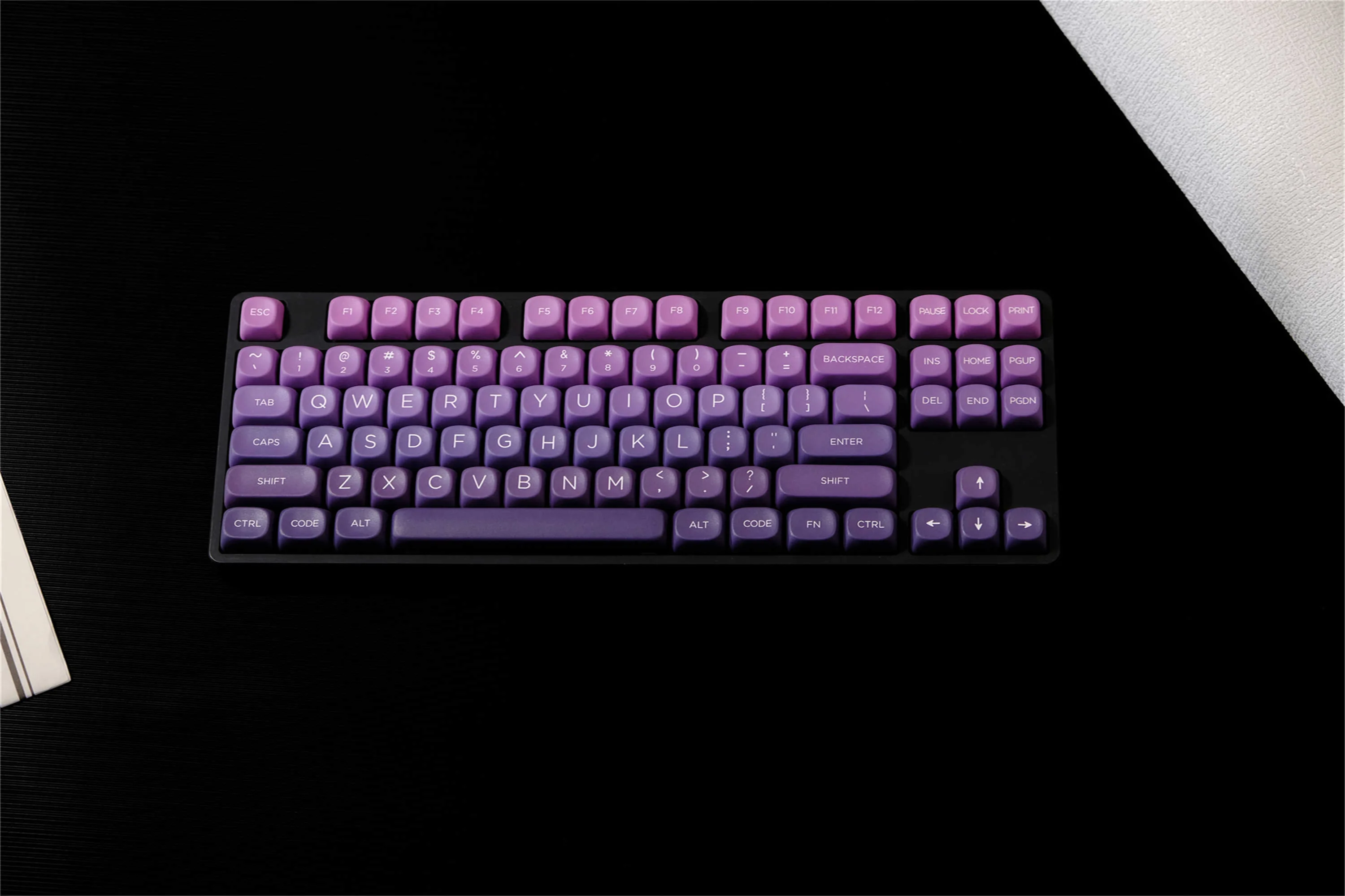 GMK Lucky Purple Gradient Keycaps 126 Keys PBT Material MOA XOA Profile DYE-SUB Keycaps For MX Switch Mechanical Keyboard