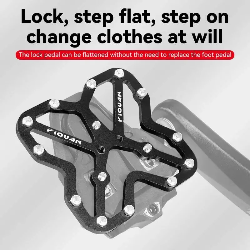ESLNF Bicycle Lock Conversion Plate Universal To Flat Tread Aluminum Alloy Mountain Road Bike Riding Accessories