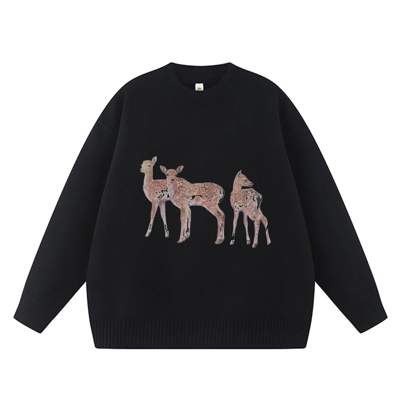 Y2k estilo Emo niñas estéticas mujeres gótico estampado de dibujos animados Top Streetwear Grunge bebé Vintage Punk Casual suéter 2000s