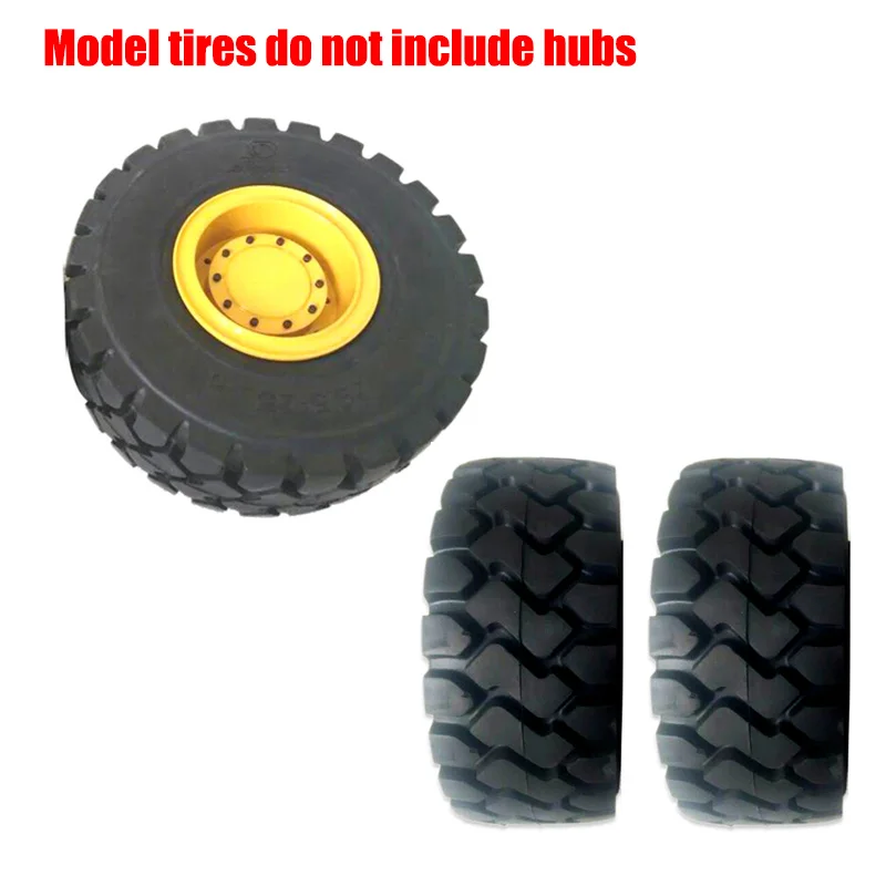 RC Forklift Model Tire Engineering Vehicle 137mml Wheel for 1/14 Tamiya RC Truck Tipper Scania Benz Actros Volvo MAN Car Part