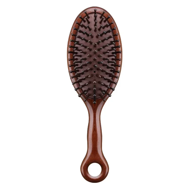 Natural Sandalwood Comb Scalp Massage Relax Airbag Brush Head Blood Circulation Smooth Hair Anti Static Wooden Massage