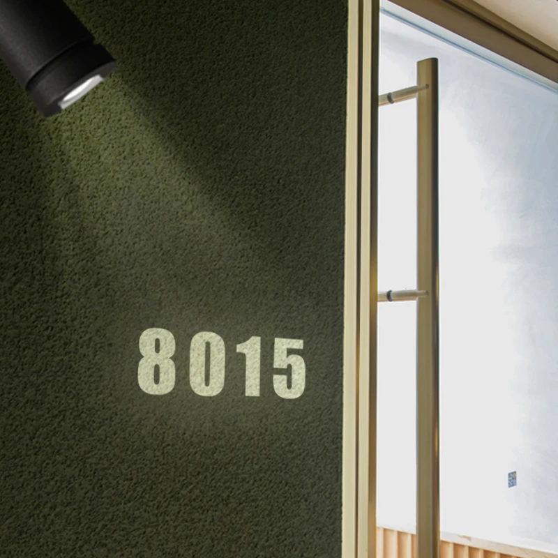 

Projection text spotlights with pattern wall lights Customized advertising LOGO lights Wall and ground warning signs