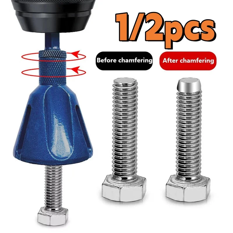 

External Electric Chamfer Tool Tungsten Steel Remove Burr Clean Bolt Tool Deburr Drills Trimming Drill Bit