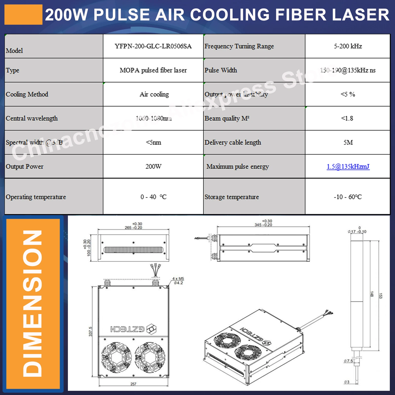 【US Ship】Pulse Laser Cleaning Machine 2000W Handheld Cleaner Rust Removal Air Cooling for