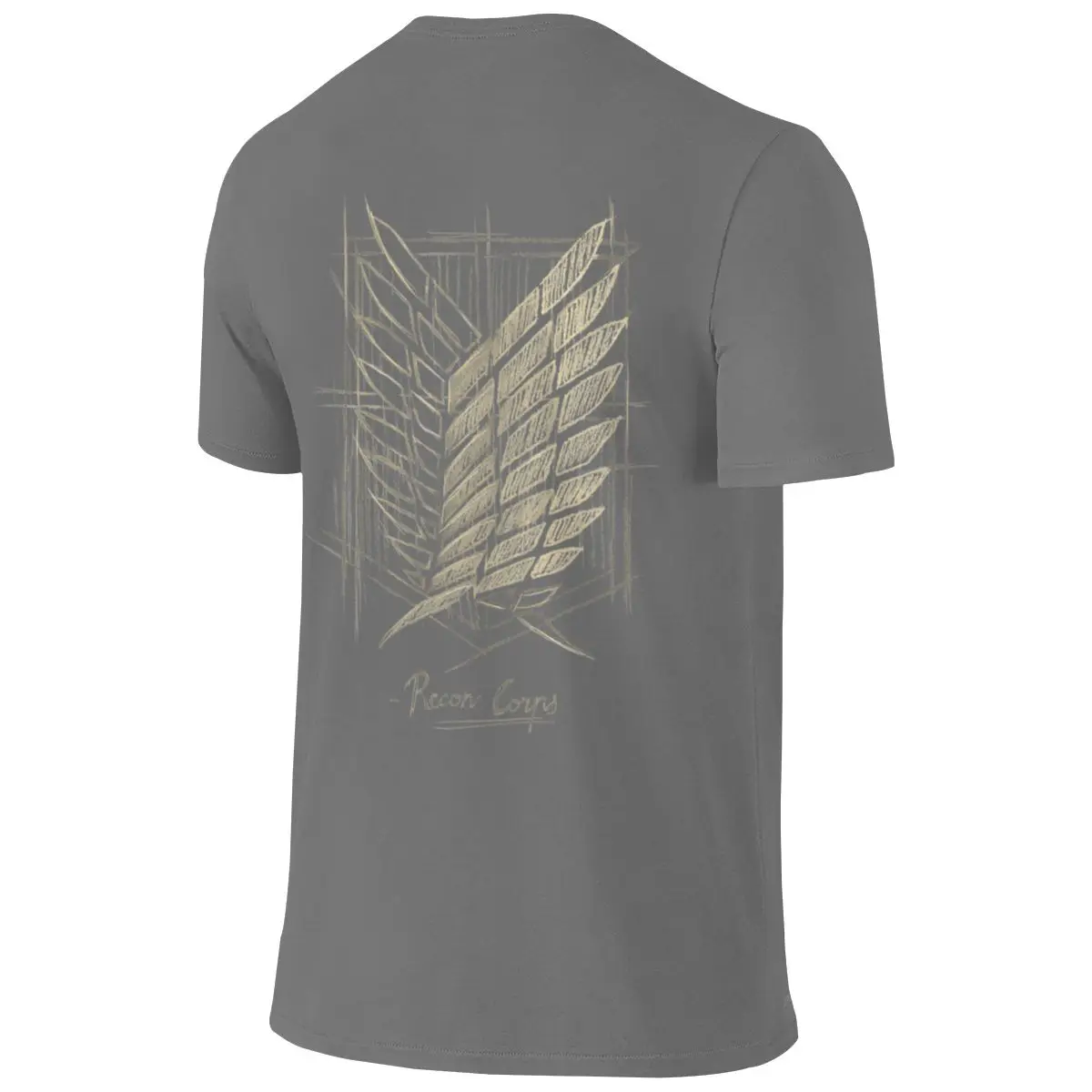 RECON CORPS SKETCH Cloud-Like Feeling Reversible T-shirt Commuting Vibe Neat Stitching T-shirt