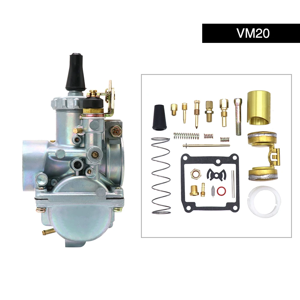 ZSDTRP Motorcycle Carburetor Carb Repair Kit Replacement Kit With Spare Jets Oil Needle For Mikuni VM20 Carburetor Repair Kit