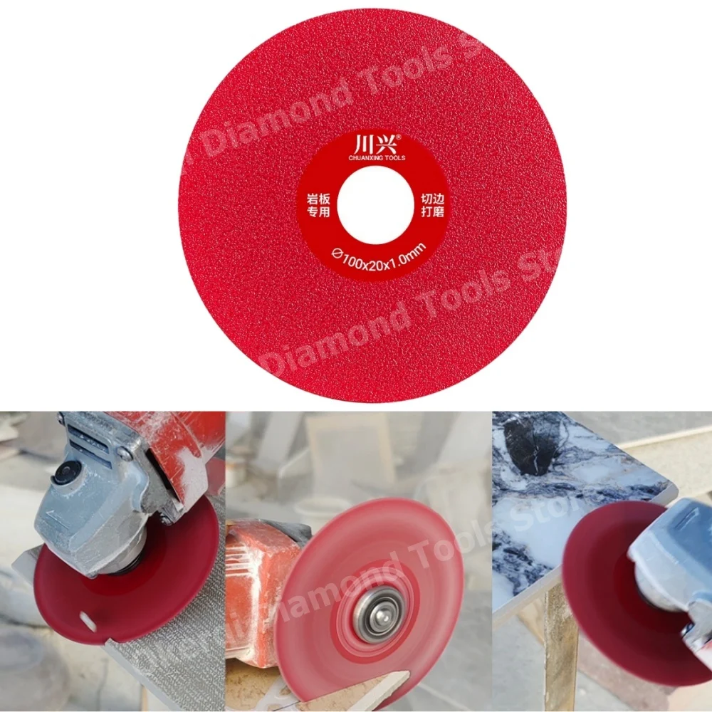 4Inch 100mm Diamond Grinding Cutting Disc Ceramic Tile Trimming Chamfering Ultra-thin Saw Blade for Angle Grinder,Marble Machine