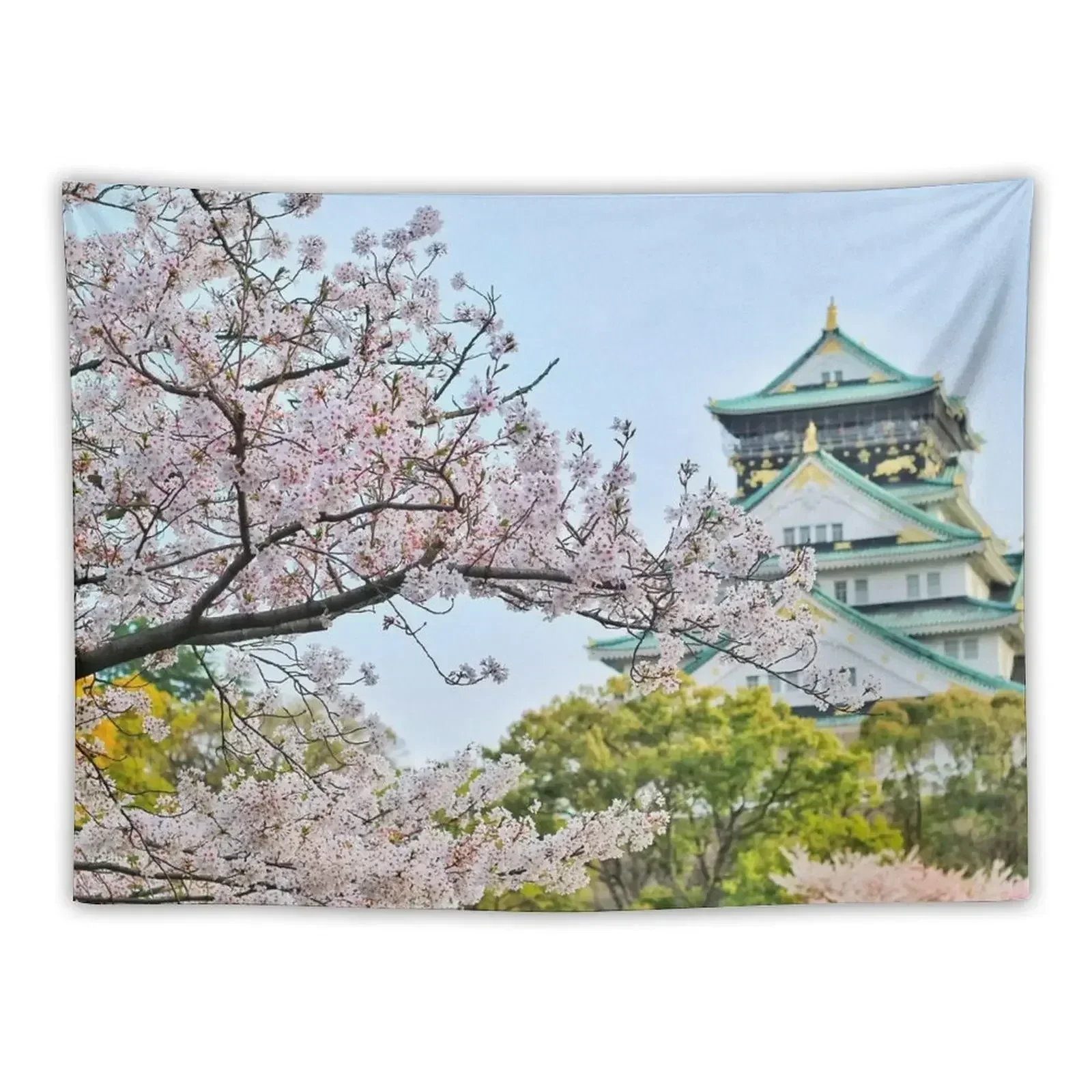 

Cherry Blossoms Japanese Sakura Pink Floral Nature Tapestry Wallpaper Bedroom Wall Art Tapestry