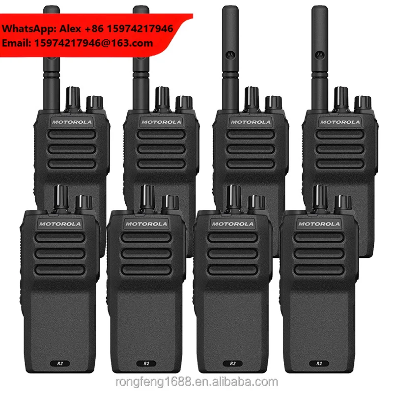 Portable Radio MOTOTRBO R2 Digital DMR Analog Compatible UHF VHF Radio For Motorola R2 Two-Way Radio Walkie Talkies