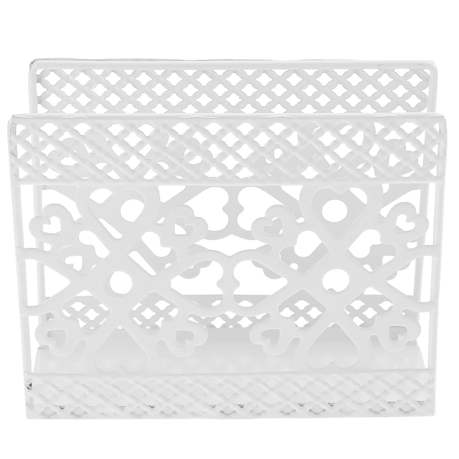 

Heart Shaped Napkin Holder Iron Tissue Rack Kitchen Table Decor Metal Dispenser Storage Practical Stylish Design Home
