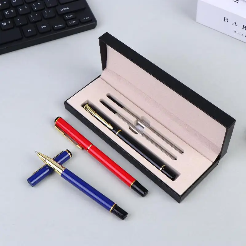 

Gift Box Packaging Luxury Metal Ballpoint Pens Kit School Business Office Signature Roller Pen Student Stationery Supplies
