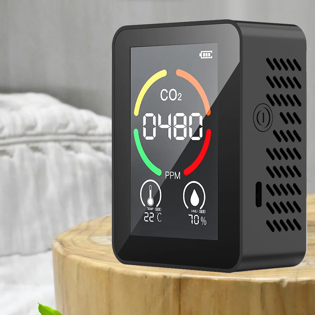 

High Performance Co2 USB Charging Dual Use Wall Mounted Portable Temperature Humidity Monitor