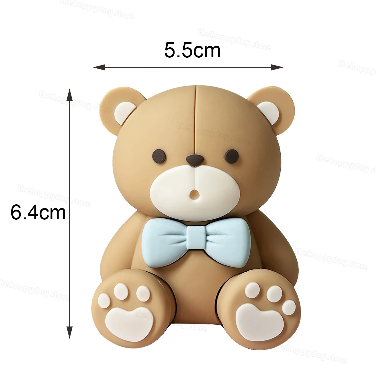 1Set Bear Cake Toppers Balls We can Bearly wait Bear Birthday Cake Decorations Balls Cake Topper for Baby Shower Cupcake Decor