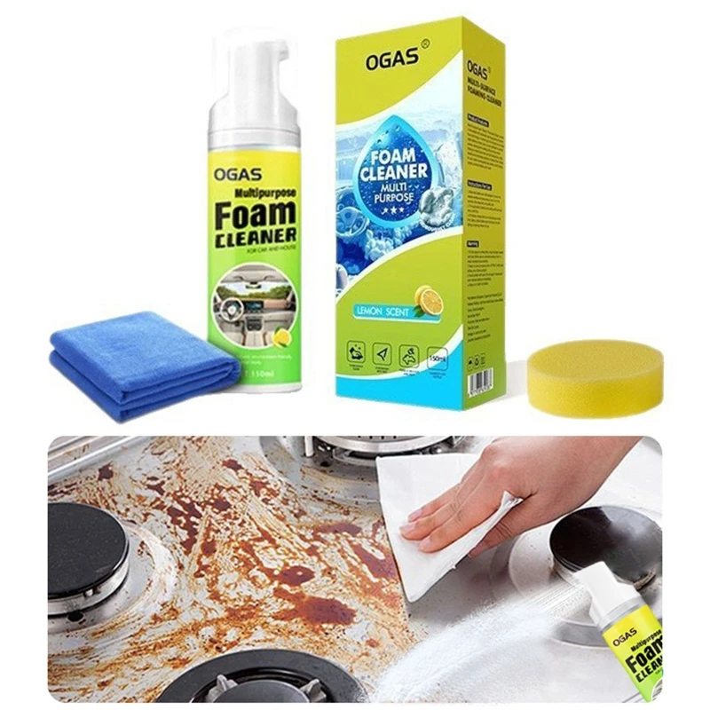 Portable Automoive Car Interior Foam Cleaning Sprays 150Ml Car Interior Foam Cleaner For Seat Center Console Dashboard